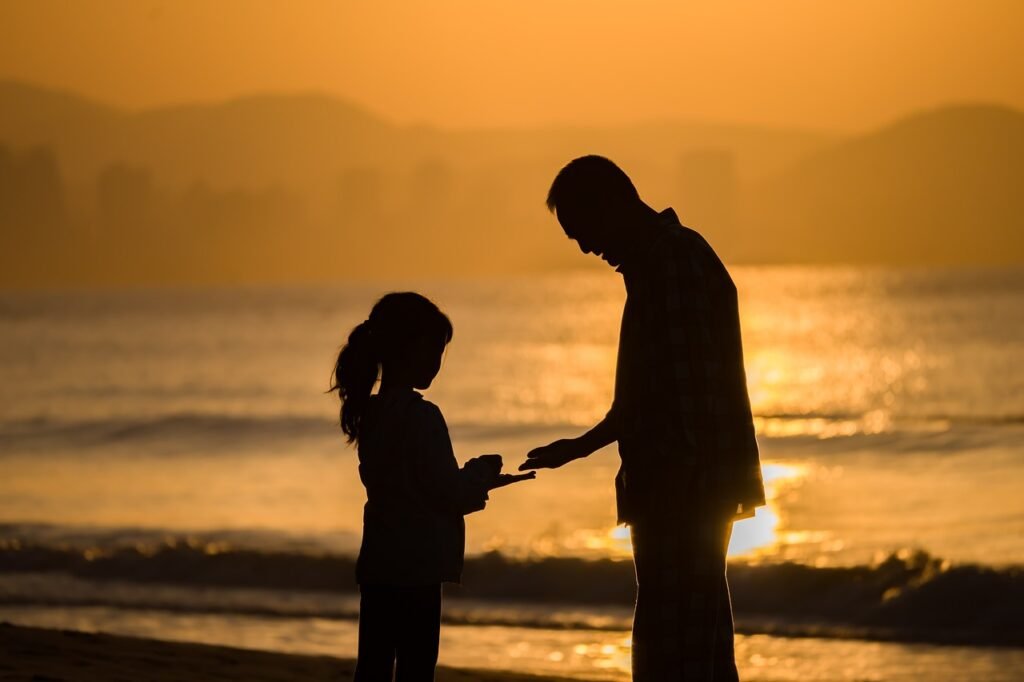 fatherhood, nature, daughter